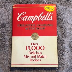 Vintage 1985 Campbell’s Soup Cookbook Hardcover Book